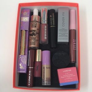 Bundle of lipstick mascara and more.